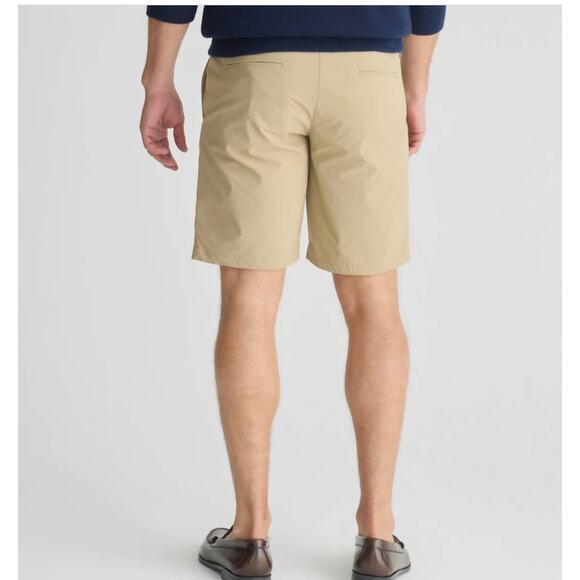 J. Crew Tan 9" Tech Shorts Stretch Performance Water Resistant Chino Golf Sz 38 - Picture 2 of 10